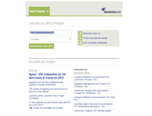 Tablet Screenshot of emploi-environnement.futura-sciences.com