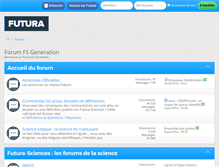 Tablet Screenshot of forums.futura-sciences.com